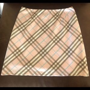 Burberry skirt pink plaid